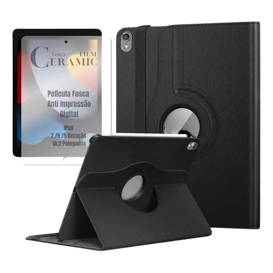 Capa E Pelicula Cerâmica Para Tablet iPad 9 Geração 10.2