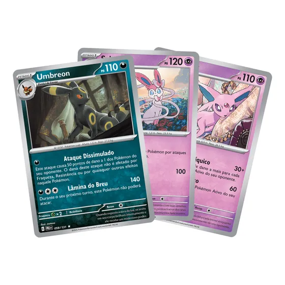 Cartas Pokemon Umbreon Sylveon Espeon Evoluções Prismáticas