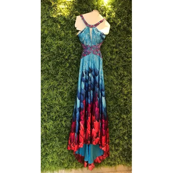 Vestido Cola De Sirena Dama Mujer Coctel Fiesta 15 Años Boda