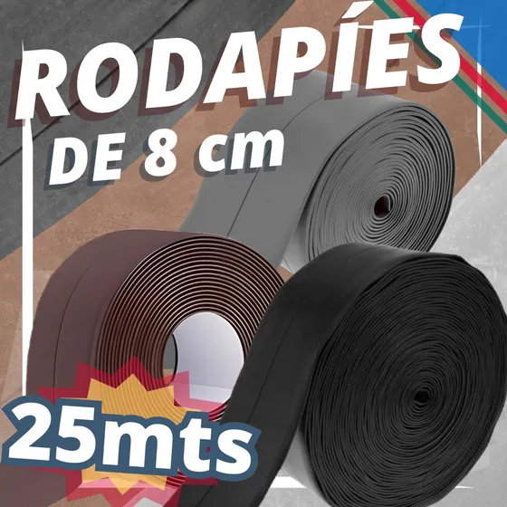 Rodapies De Vinil 8cm X 25m
