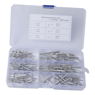 120 Pcs Remache De Aluminio Suministros De Motocicleta 120 Pcs Remache De Aluminio Suministros De Motocicleta