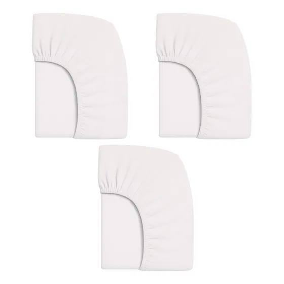 Combo Com 3 Lençol P/ Berço Safety 1st Side By Side 82x52x8 
