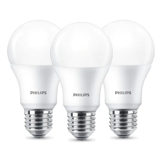 Lampara Philips Ecohome Ledbulb 10w E27 Fría Pack X3