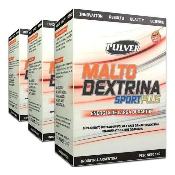 Maltodextrina Pulver 3 Kilos Energia Potencia Recuperacion