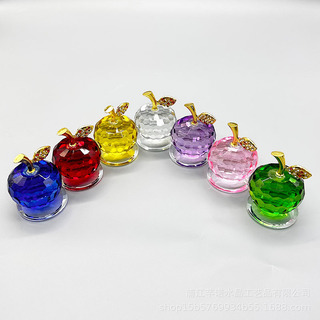 Manzana De Cristal Multicolor Rosa 40 Regalo Recuerdo Manzana De Cristal Multicolor Rosa 40 Regalo Recuerdo
