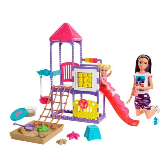Muñeca Barbie Skipper Dia En El Parque Babysitters Niñera