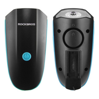Farol Bike Recarregável Com Buzina Rockbros Bl - 250 Lumens Farol Bike Recarregável Com Buzina Rockbros Bl - 250 Lumens