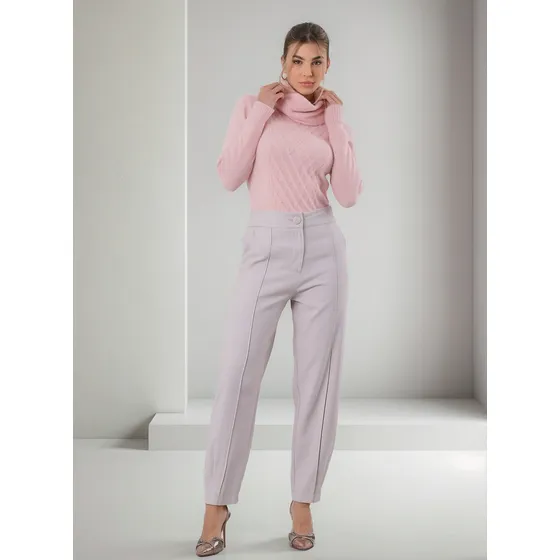 Blusa Feminina Tricô Gola Avulsa Com Perolas Aconchegante