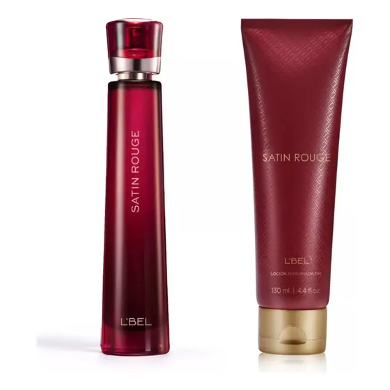 Set Satin Rouge 50ml+loción Perfumad 130ml. Lbel