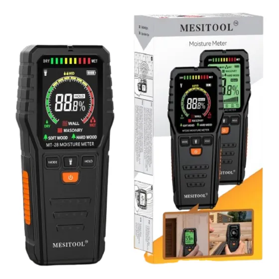 Medidor De Humedad Detector De Fugas De Agua Sin Pines