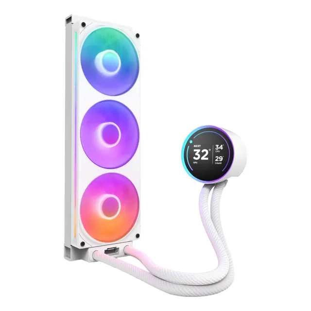 Enfriamento Liquido Nzxt Kraken Elite 360 Rgb Blanco
