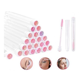 Porta Cepillo Para Pestañas Con Cepillo Glitter 10 Piezas Porta Cepillo Para Pestañas Con Cepillo Glitter 10 Piezas