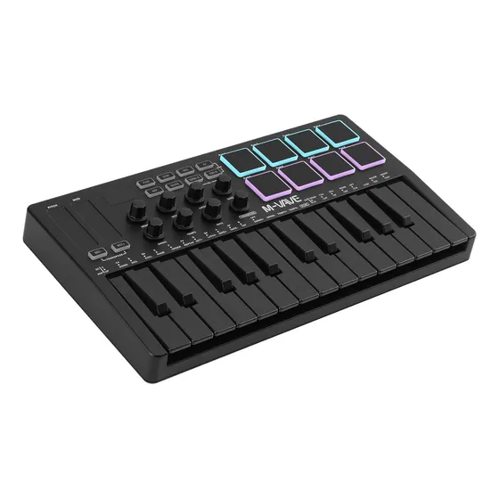 Controlador M-vave De Teclado Midi Usb De 25 Teclas