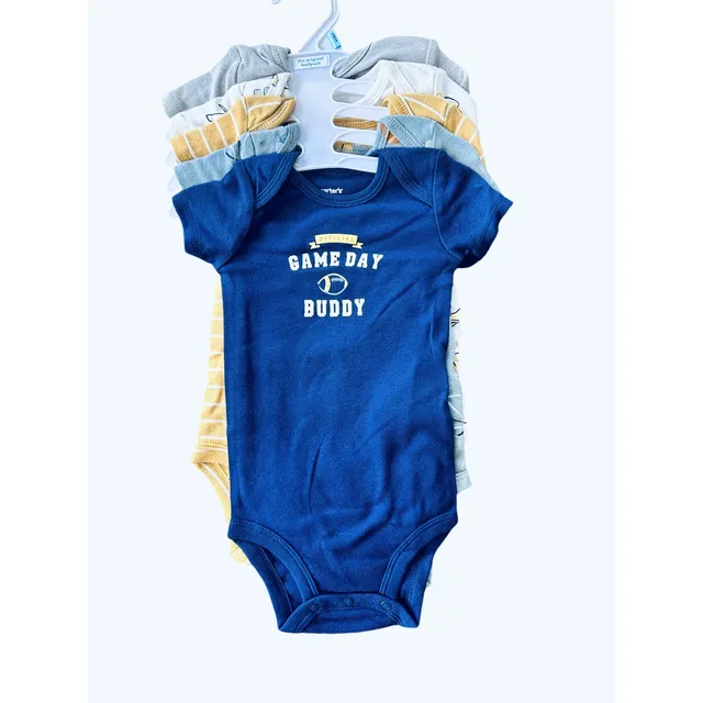 Carter's Pack 5 Bodys Bebé Liso Y Rayas Musculosa