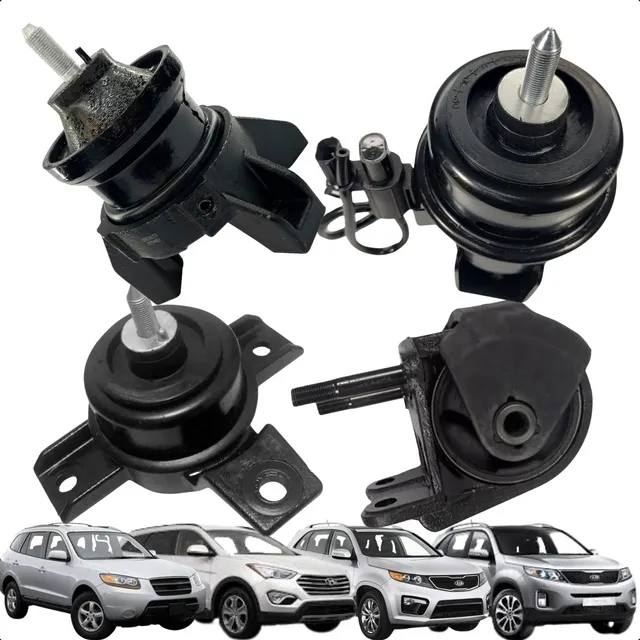 Kit Calço Coxim Motor Cambio Santa Fe 2008 A 2012 4x4 2.7 V6