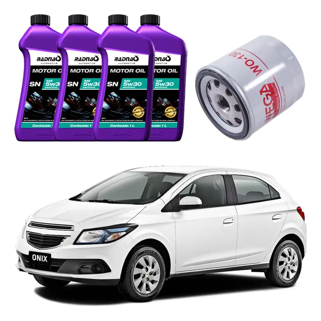 Kit Troca De Óleo 5w30 Onix E Prisma 2013, 2014 E 2015