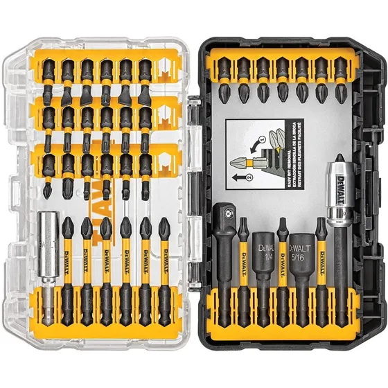 Jgo. Puntas Dewalt Flex Torq Dwa2t40ir, 40 Pzas. Rectas/flex