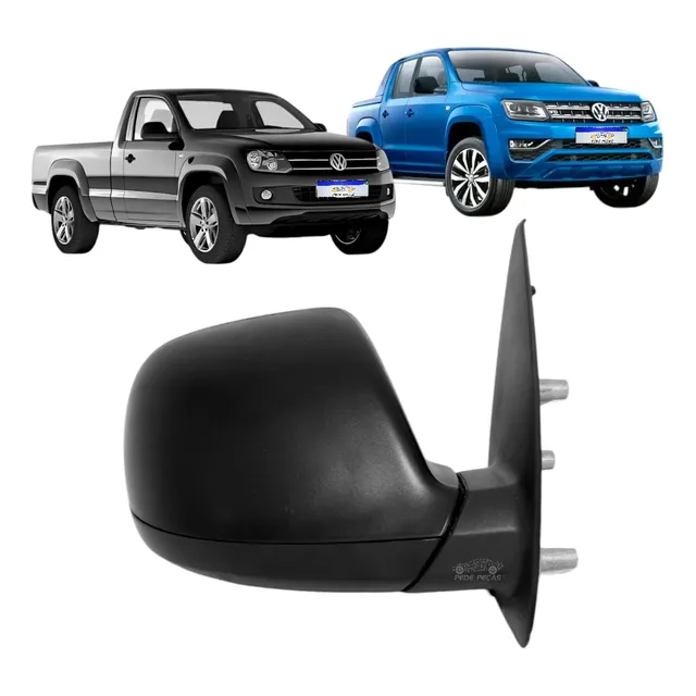 Retrovisor Volkswagen Amarok Preto 2010 A 2024 Elétrico Ld
