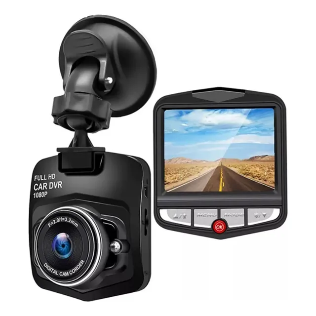 Cámara Dash Cam Dvr Hd 1080p Autos Negra