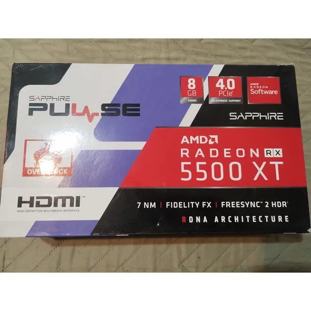 Placa De Video Radeon Rx 5500xt  8gb Edition