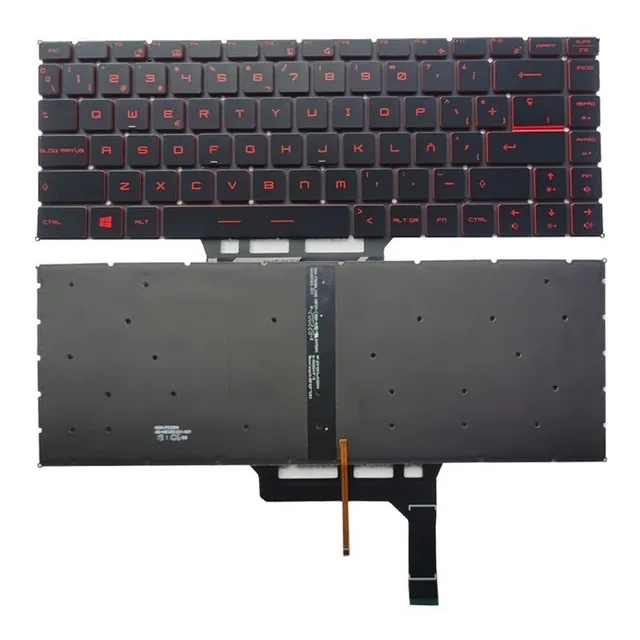 Teclado Español Retroiluminado Msi Gf63 Ps63 Gs65 Gf65 Rojo