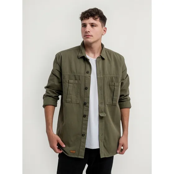 Sobrecamisa Camisa Hombre Caballero Verde Negra Gris Ebk®