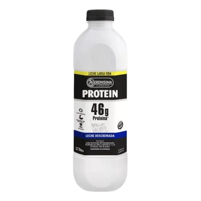 Leche La Serenisima Descremada Proteica Botella 1lt 6u