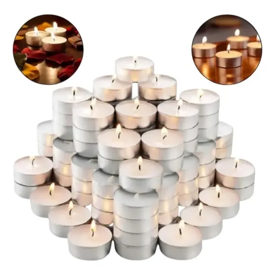 Kit 100 Velas Rechaud Decoração Casamento Lamparina Atacado