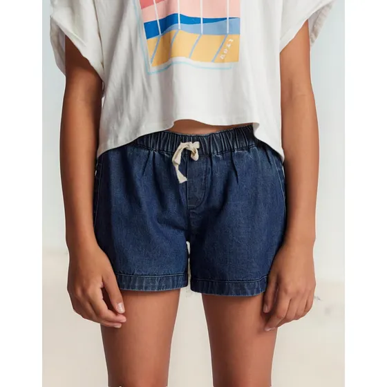 Short Para Niña Roxy Denim Una Mattina Ld Byk0 8 Años A Más