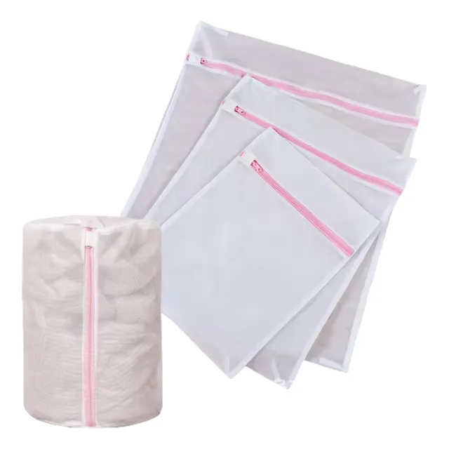 Kit X4 Bolsa Malla Para Lavadora Bolsa Lavar Ropa Delicada