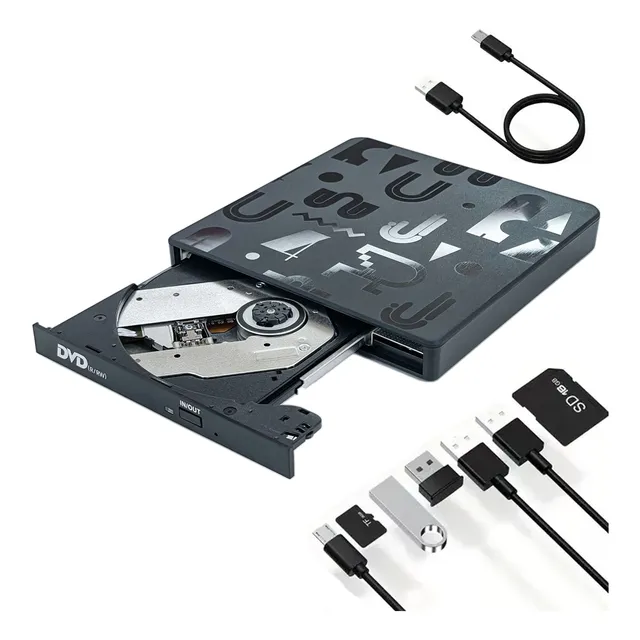 Unidad Externas De Cd Y Dvd Grabadora Dvd Lector Cd Quemador