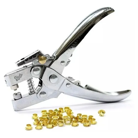 Alicate De Furar Aplicar Ilhós Papel Holler Cartonagem Scrap