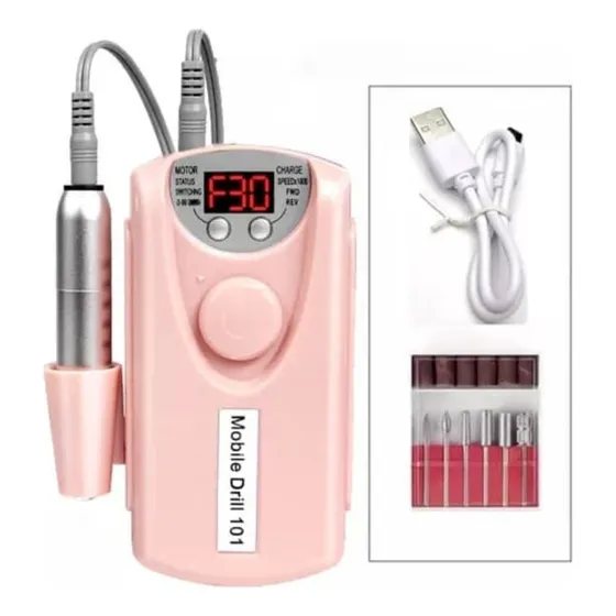 Taladro Portátil Uñas Dremel Electr Batería Litiom 30000 Rpm