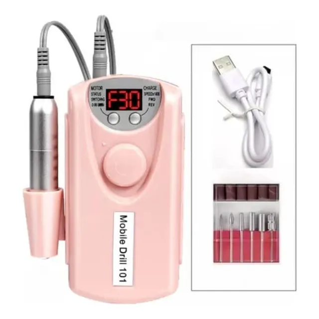 Taladro Portátil Uñas Dremel Electr Batería Litiom 30000 Rpm