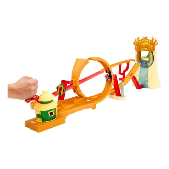 Hot Wheels Mario Kart Pista De Juguete Carrera En La Selva Color Multicolor