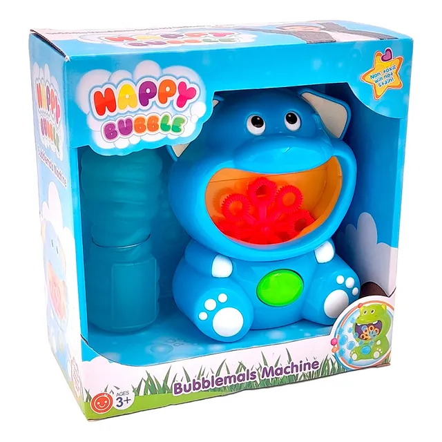 Burbujero Hipopótamo A Pilas Happy Bubble