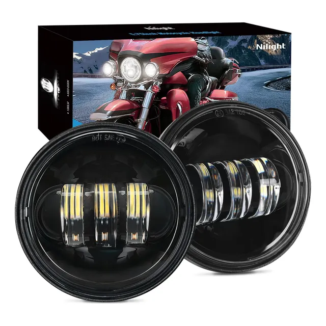 Faros Antiniebla Led Nilight Para Motocicleta, 4,5 Pulgadas,