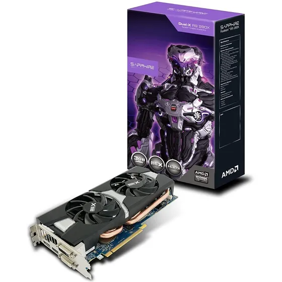 Placa De Video Amd Sapphire Radeon R9 280 Dual X 3gb 384bits