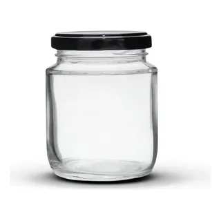 24 Potes De Vidro Belém 240ml Com Tampas Metålicas E Lacres Cor Preto 24 Potes De Vidro Belém 240ml Com Tampas Metålicas E Lacres Cor Preto