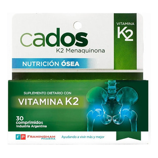 Cados Vitamina K2- 30 Comp.-fortalecimiento De Los Huesos Sin Sabor Cados Vitamina K2- 30 Comp.-fortalecimiento De Los Huesos Sin Sabor
