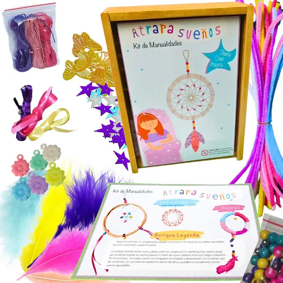 Kit Atrapasueños Artesania Juego Manualidades Creativo Niños