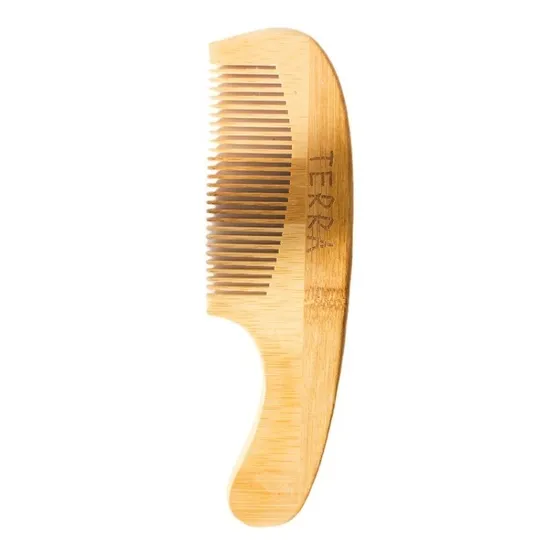 Peine De Madera De Bambú - Terra Cosmetica Natural