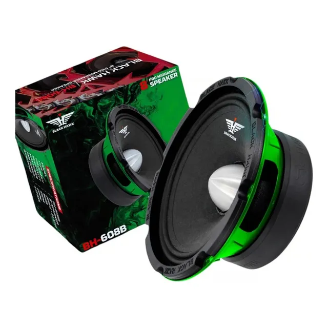 Parlantes Medios Rango 8 Pulgadas Black Hawk 550w