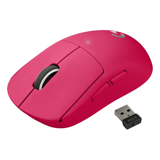 Mouse Gamer Sem Fio Pro X Superlight Rosa Magenta Logitech G
