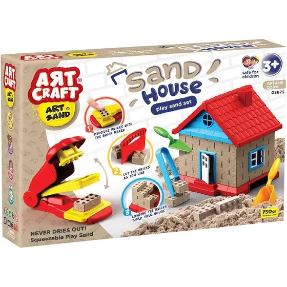 Art & Craft Casa De Arena Construcción 750g Con Moldes