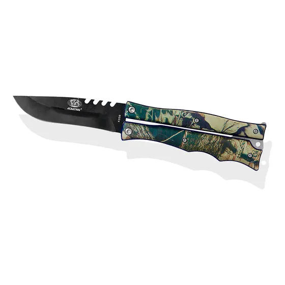 Canivete Camuflado Tático Modelo Butterfly K208 Albatroz