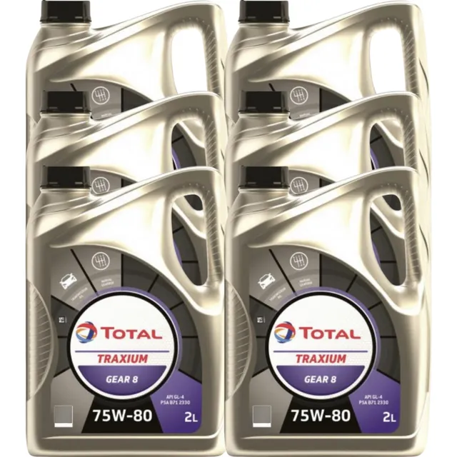 Aceite Transmisión 75w80 Total Traxium Gear 8 Gl4 12lt