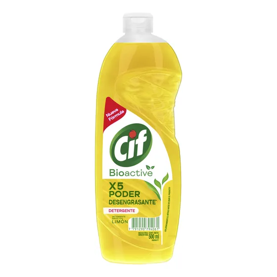 Detergente Cif Bio Active Limón 500 Ml.