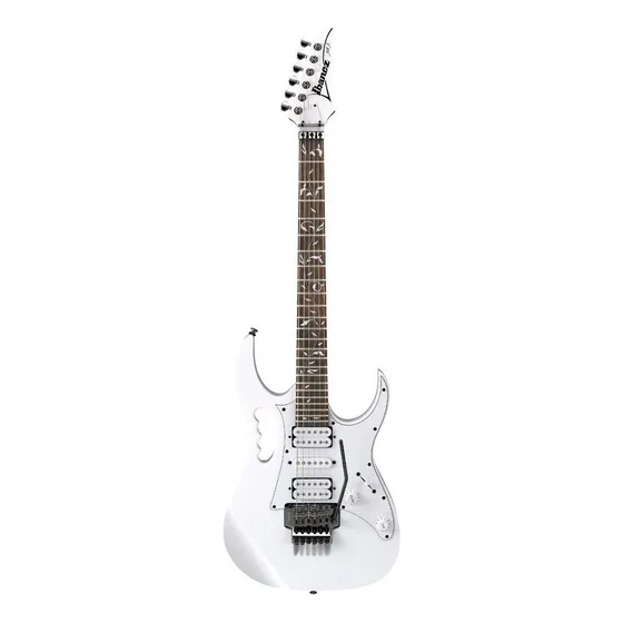 Guitarra eléctrica Ibanez PIA/JEM/UV JEMJR super strato de meranti white brillante con diapasón de jatoba