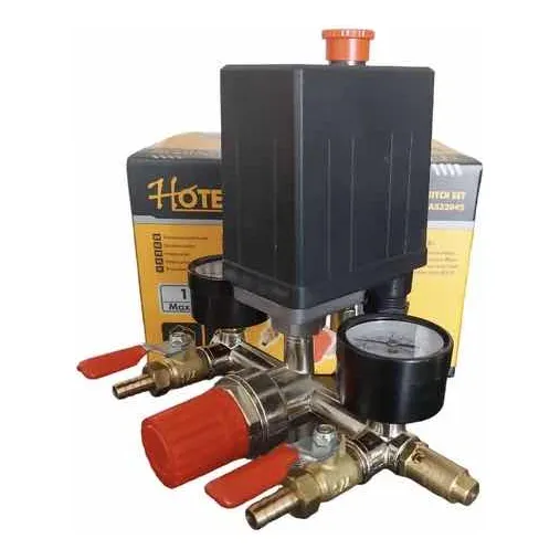 Kit Presostato Compresor + Manometro + Regulador + Base